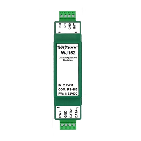 兩路PWM占空比信號(hào)轉(zhuǎn)RS485，Modbus RTU模塊 WJ152